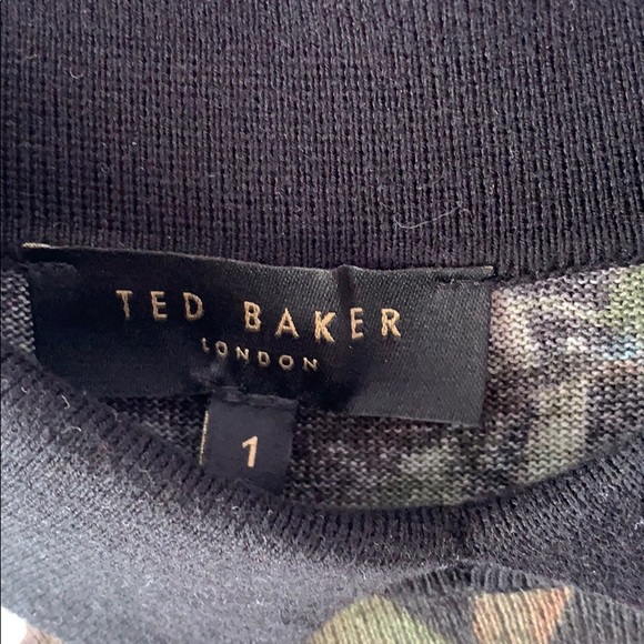 Ted Baker London Larvley Twilight Floral Sweater - Ted Sz 1/ US Sz 2-4 - Picture 4 of 10